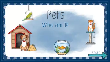 Vorschau - Interaktives Material - interaktive PDF - Who am I? - 9 Pets - Seite 1