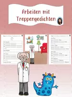Vorschau - Stundenentwürfe - Arbeiten mit Treppengedichten - eine Doppelstunde - Deckblatt