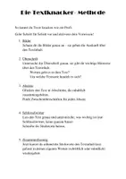 Vorschau - Stundenentwürfe - Der Textknacker - Mit der Textknacker-Methode Texte verstehen - Seite 1