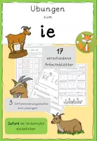 Vorschau - Arbeitsblätter - Übungen zum ie - Deckblatt