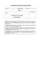 Vorschau - Arbeitsblätter - Geschichtsarbeit - Quellenzusammenfassung - Erster Weltkrieg - Deckblatt