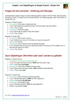 Vorschau - Arbeitsblätter - SPARPAKET: Subjektfragen und Objektfragen im Simple Present und Simple Past - Arbeitsblätter mit Lösungen PDF und Docx - Seite 2