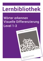 Vorschau - Arbeitsblätter - 7 Arbeitsblätter - Lesen lernen - Wahrnehmung schulen Level 1-3 - Deckblatt