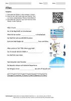 Vorschau - Arbeitsblätter - Lernplakat + Arbeitsblatt zum Thema "Athen" + Onlineübung & MP3 + Infografik - Seite 1