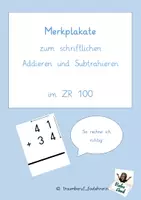 Vorschau - Poster - Aushang Addition und Subtraktion schriftlich ZR 100 - Deckblatt