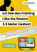 Vorschau - Spiele - 3,5 Meter Ich lieb den Frühling 💐 I like the flowers | Liedrolle mit QR zum Video - Deckblatt