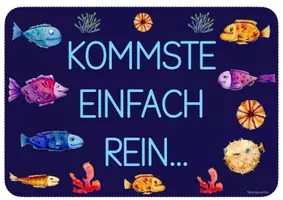Vorschau - Poster - Willkommensgruss für die Tür / Thema Meer und Fische - Seite 3