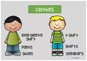 Vorschau - Arbeitsblätter - Clothes - Englisch - Übung mit Präsentation & AB's (Klasse 3 bis 6) - Seite 1
