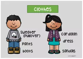 Vorschau - Arbeitsblätter - Clothes - Englisch - Übung mit Präsentation & AB's (Klasse 3 bis 6) - Seite 3