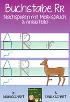 Vorschau - Arbeitsblätter - Buchstabe R nachspuren + Merkspruch - Deckblatt