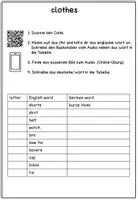 Vorschau - Arbeitsblätter - Clothes Hörverstehen/Aussprache - Seite 3
