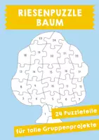 Vorschau - Mal- und Bastelvorlagen - Baum - Riesenpuzzle für die Gruppe - Deckblatt