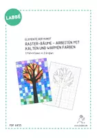Vorschau - Mal- und Bastelvorlagen - Raster-Bäume - Arbeiten mit kalten & warmen Farben - Seite 2
