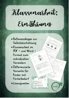 Vorschau - Spiele - Ernährung: Spiel zur Wiederholung und Klassenarbeit, differenziert - Seite 1