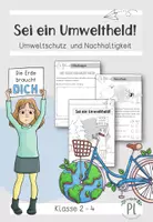 Vorschau - Arbeitsblätter - Sei ein Umweltheld! - Umweltschutz und Nachhaltigkeit | Klima #TimeForClimateAction - Deckblatt