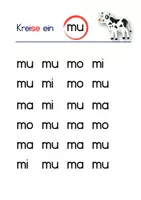 Vorschau - Arbeitsblätter - Arbeitsblätter zum Einkreisen der Silbe mu - Seite 2