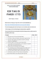 Vorschau - Arbeitsblätter - Absolutismus + Ständegesellschaft: Dokumentation "Ein Tag in Paris 1775" (Terra-X) AB + Lösungen - Seite 1