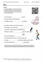 Vorschau - Arbeitsblätter - Arbeitsblatt zum Thema "Bart" + Onlineübung & MP3 + - Deckblatt
