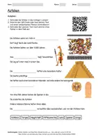 Vorschau - Arbeitsblätter - Lernposter + Arbeitsblatt zum Thema "Azteken" + Onlineübung & MP3 + Mindmap + Infografiken - Seite 1