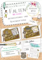 Vorschau - Stundenentwürfe - Falten: Methode Beobachtungsauftrag Experten Geheimauftrag - Deckblatt