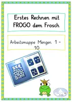 Vorschau - Arbeitsblätter - Erstes Rechnen mit FROGO dem Frosch - Arbeitsmappe Mengen FROGO 1-10 - Deckblatt