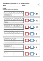 Vorschau - Arbeitsblätter - Mengen halbieren (Zahlenraum bis 20) - Seite 3