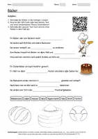 Vorschau - Arbeitsblätter - Arbeitsblatt zum Thema "Bäcker" + Onlineübung & MP3 + Mindmap + Infografik - Deckblatt