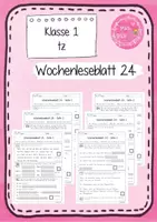 Vorschau - Arbeitsblätter - Materialpaket Leseübungen für das erste Schuljahr - Frohes Lernen - Deckblatt