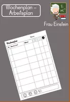 Vorschau - Stationenlernen - Wochenplan Vorlage - Deckblatt
