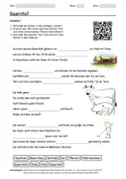 Vorschau - Arbeitsblätter - Arbeitsblatt zum Thema "Bauernhof" + Onlineübung & MP3 + Mindmap + Infografik - Deckblatt