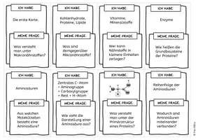 Vorschau - Spiele - Kettenquiz Biochemie Nährstoffe - Ich habe, wer hat? - Seite 1