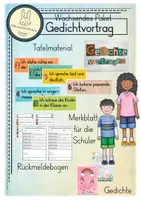 Vorschau - Poster - Gedichtvortrag in der Grundschule - Deckblatt