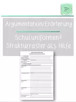 Vorschau - Arbeitsblätter - Meinungsbegründung Differenzierungsidee_Thema Schuluniform - Seite 3