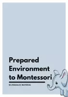 Vorschau - Arbeitsblätter - Prepared Environment to Montessori (Englisch) - Deckblatt