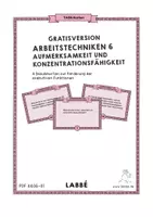 Vorschau - Aufgabenkarten - GRATIS Arbeitstechniken 6 - Konzentrationsfähigkeit TaskCards - Seite 2