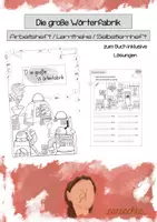 Vorschau - Arbeitsblätter - Die große Wörterfabrik I Lerntheke I Arbeitsheft I - Deckblatt