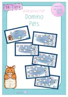 Vorschau - Interaktives Material - interaktive PDF - Domino- 14 Pets - Deckblatt