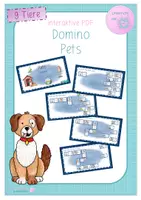 Vorschau - Interaktives Material - interaktive PDF - Domino - 9 Pets - Deckblatt