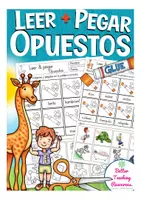 Vorschau - Arbeitsblätter - OPUESTOS Arbeitsblätter Spanisch (LEER y PEGAR) - Deckblatt
