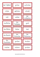 Vorschau - Fördermaterial/Inklusion - Doppelmitlaut ll - individuelle Auftragskarte & Wörter - Seite 1