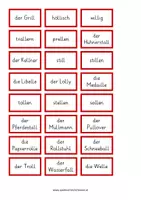 Vorschau - Fördermaterial/Inklusion - Doppelmitlaut ll - individuelle Auftragskarte & Wörter - Seite 2