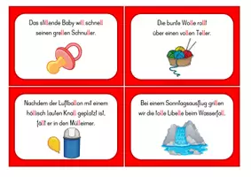 Vorschau - Fördermaterial/Inklusion - Doppelmitlaut ll - Lese- und Abschreibkartei - Seite 2