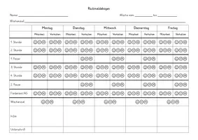 Vorschau - Anderer Materialtyp - Verhaltensrückmeldung (individueller Rückmeldebogen & Wochenrückblick) - Seite 3