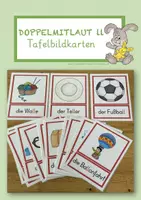 Vorschau - Fördermaterial/Inklusion - Doppelmitlaut ll - Tafelbildkarten / Bildkarten - Deckblatt