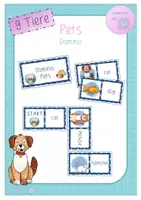 Vorschau - Spiele - Domino - 9 Pets - Deckblatt
