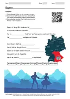 Vorschau - Arbeitsblätter - Arbeitsblatt zum Thema "Bayern" + Onlineübung & MP3 + Mindmap + Infografik - Deckblatt