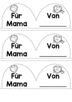 Vorschau - Mal- und Bastelvorlagen - Muttertag - Flipbook in Herzform mit kreativen Aufgaben - Seite 1