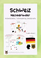 Vorschau - Arbeitsblätter - Schweiz - Nachbarländer - Deckblatt