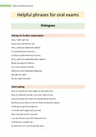 Vorschau - Arbeitsblätter - Helpful phrases for oral exams, Formulierungshilfen, oral exams, Sprechprüfungen - Seite 1