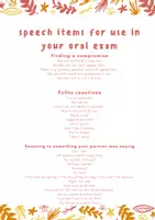 Vorschau - Arbeitsblätter - speech items for use in oral exams dialogues, Sprechprüfungen, helpful phrases for oral exams - Seite 2